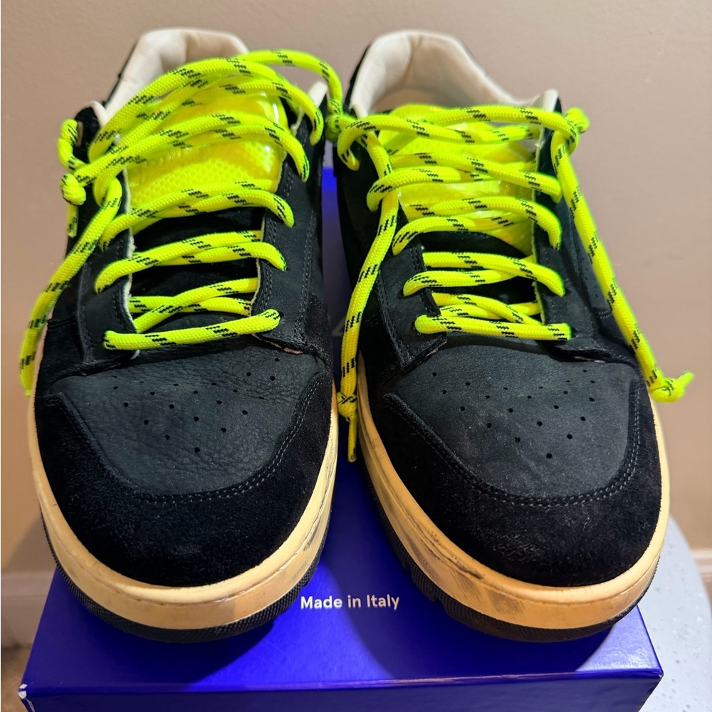 P448 Black and Neon Yellow Men's Boots